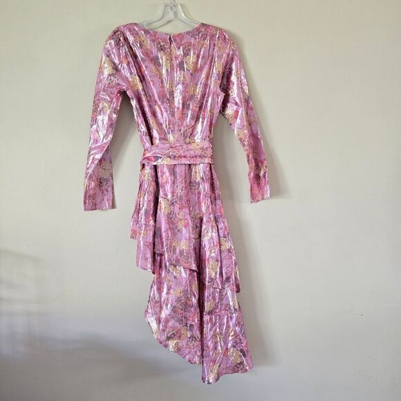 TULAROSA Maggie In Magnolia Flower Women's Asymmetrical Dress Pink Size Small - Picture 5 of 10